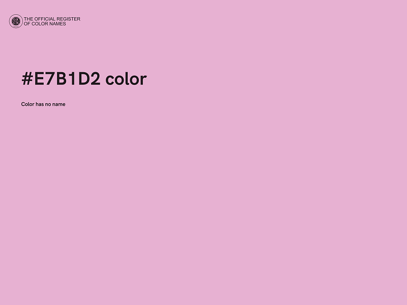 #E7B1D2 color image