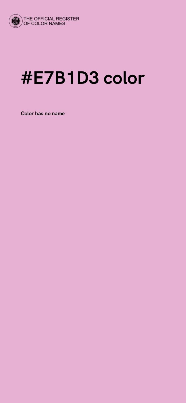 #E7B1D3 color image