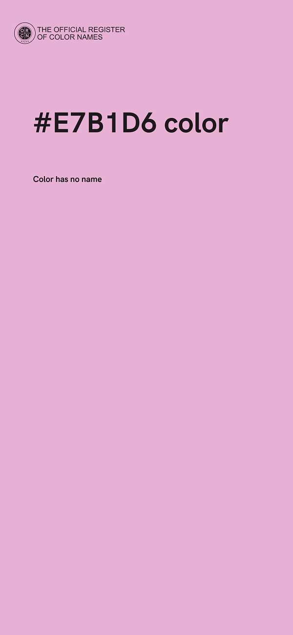 #E7B1D6 color image