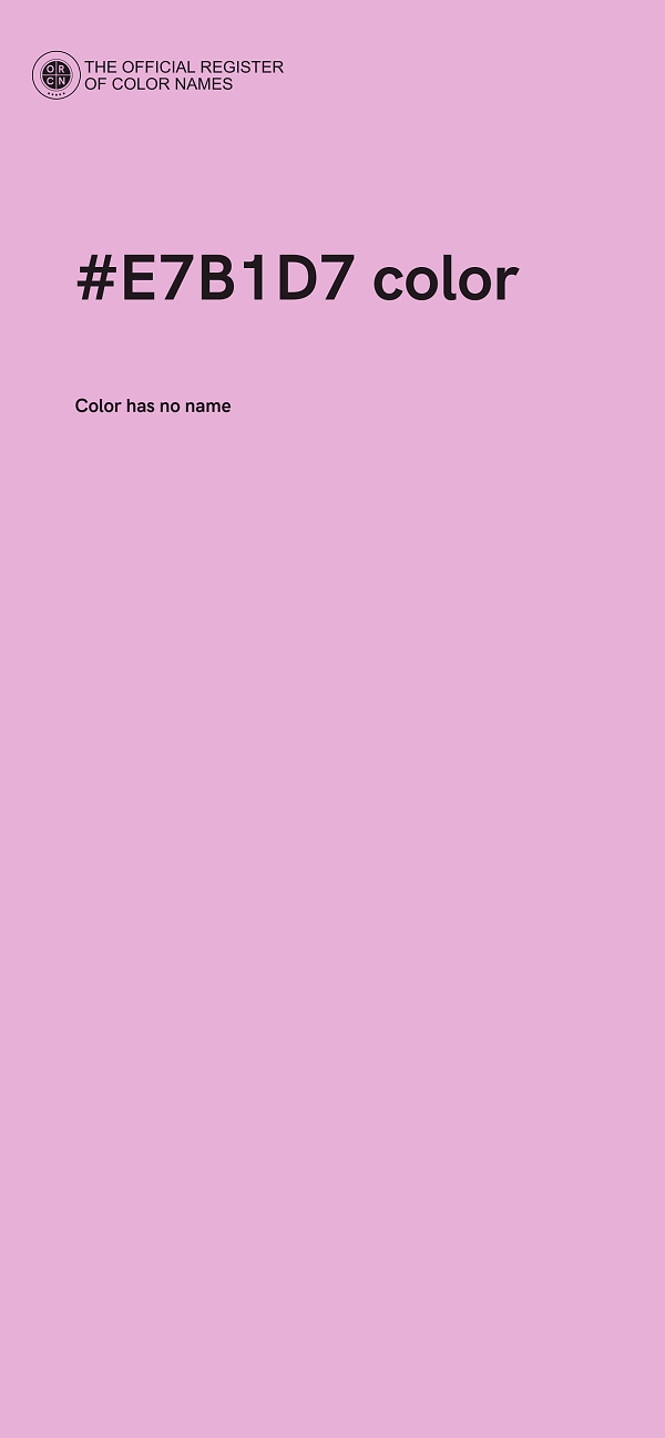 #E7B1D7 color image