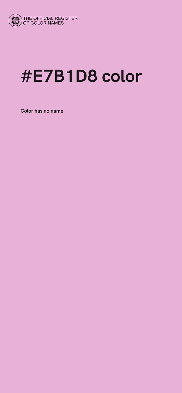 #E7B1D8 color image
