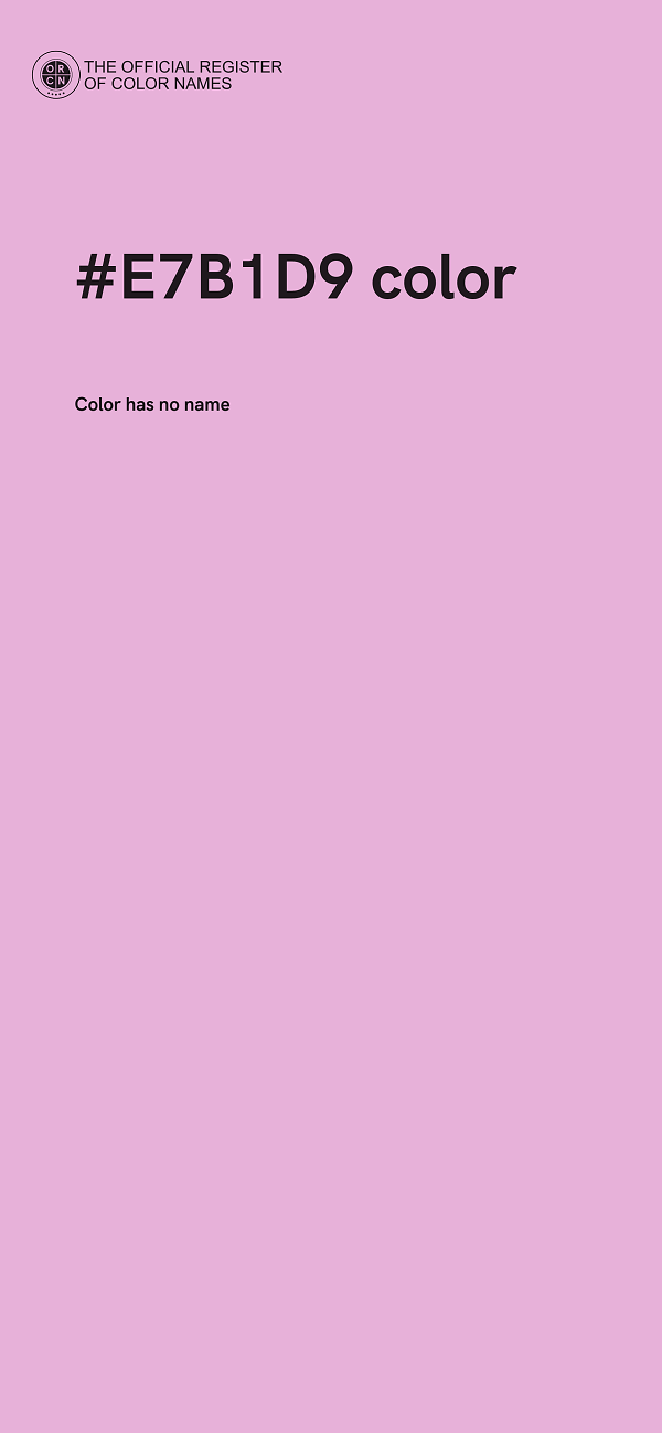 #E7B1D9 color image
