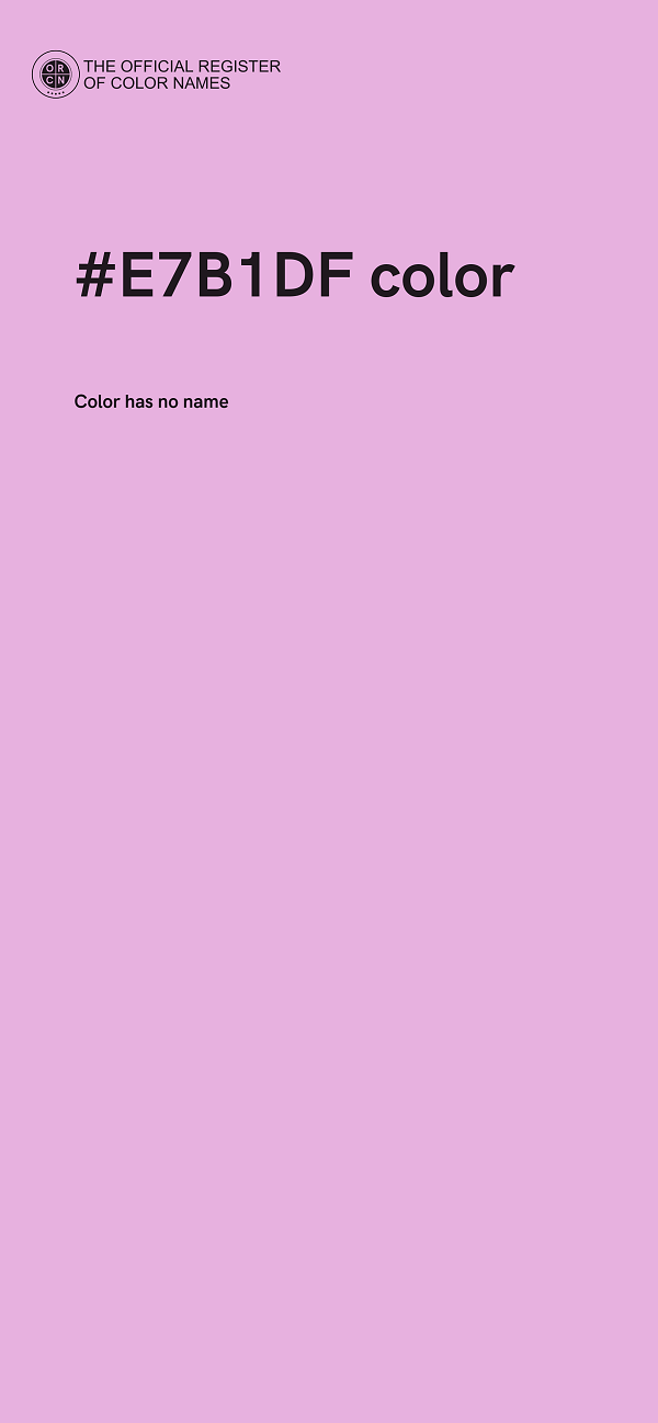 #E7B1DF color image