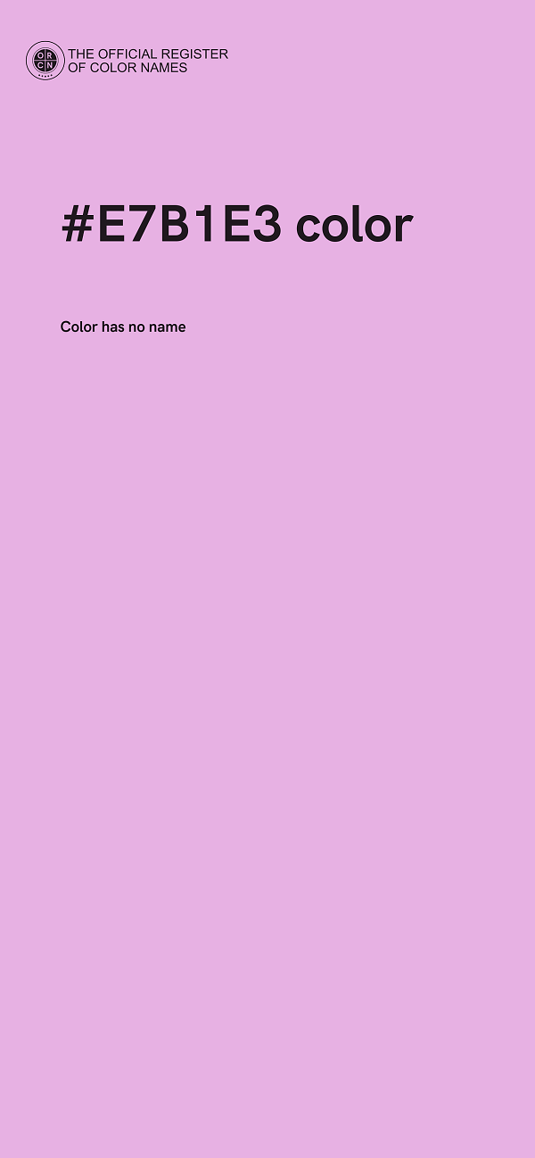 #E7B1E3 color image