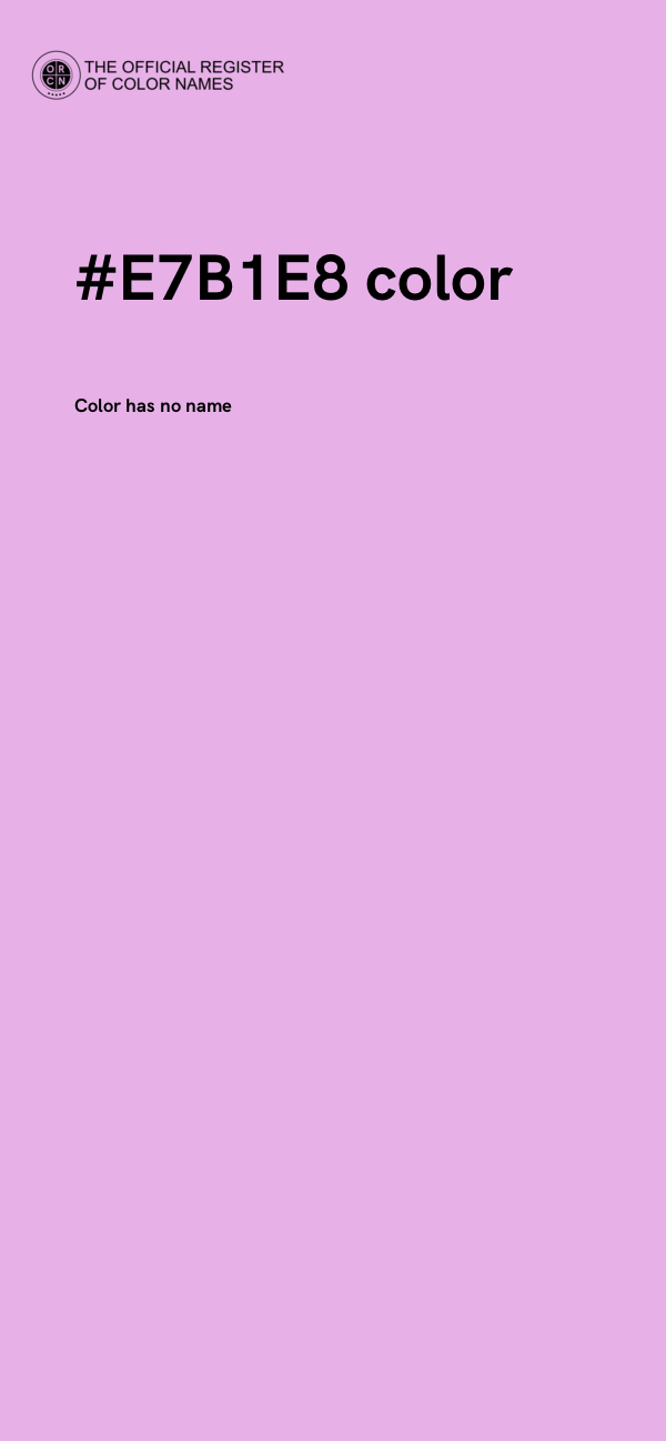 #E7B1E8 color image
