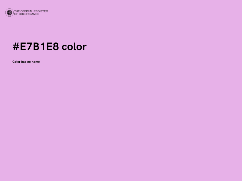#E7B1E8 color image