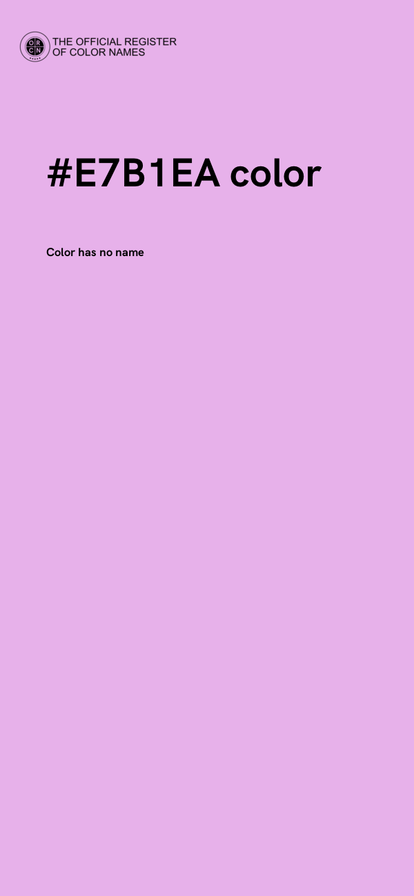 #E7B1EA color image
