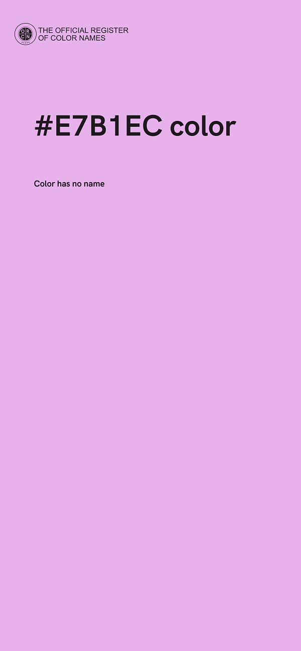 #E7B1EC color image