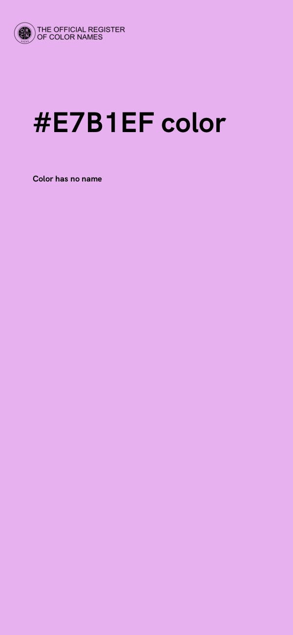 #E7B1EF color image