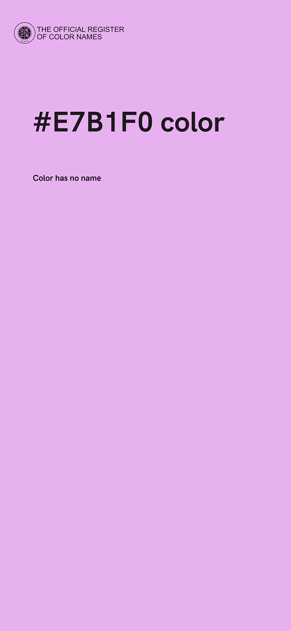#E7B1F0 color image