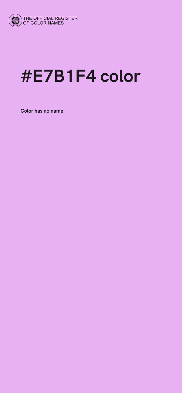 #E7B1F4 color image