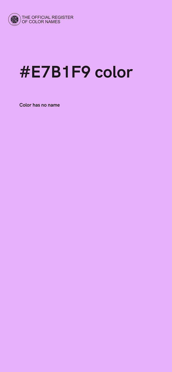 #E7B1F9 color image