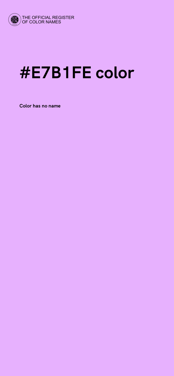#E7B1FE color image