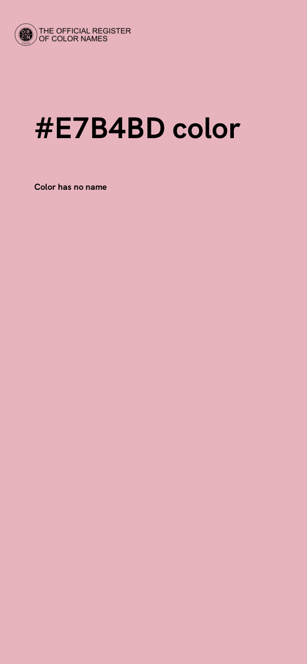 #E7B4BD color image