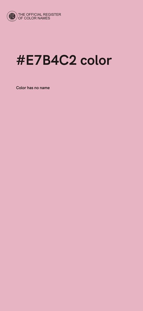 #E7B4C2 color image
