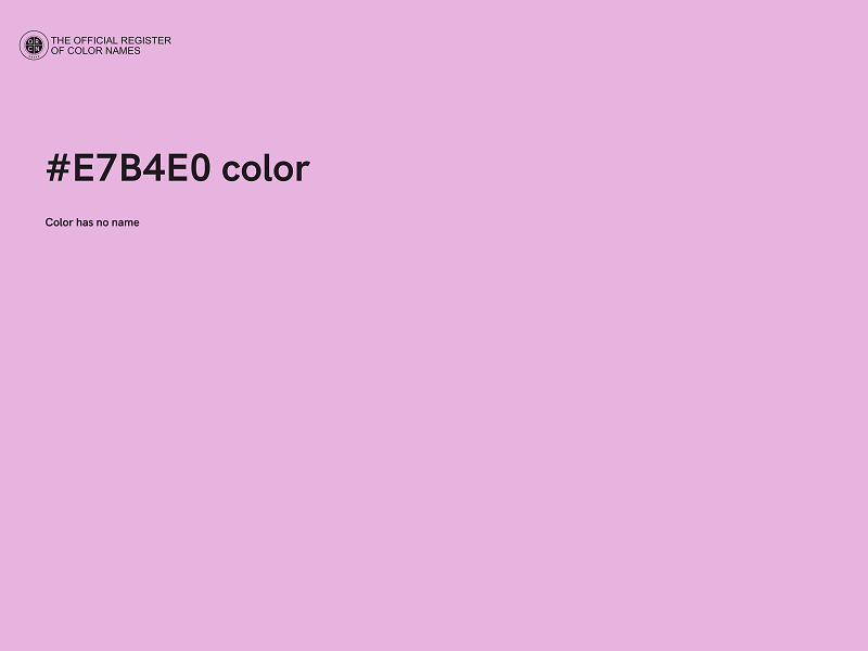 #E7B4E0 color image