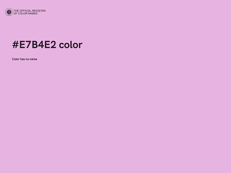 #E7B4E2 color image