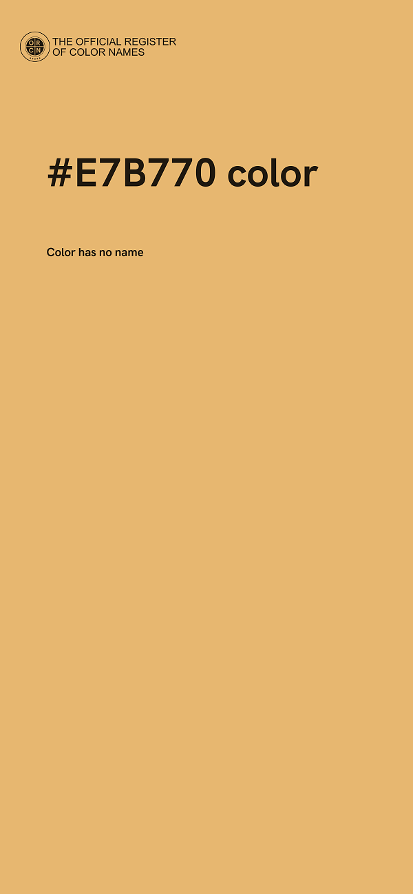 #E7B770 color image