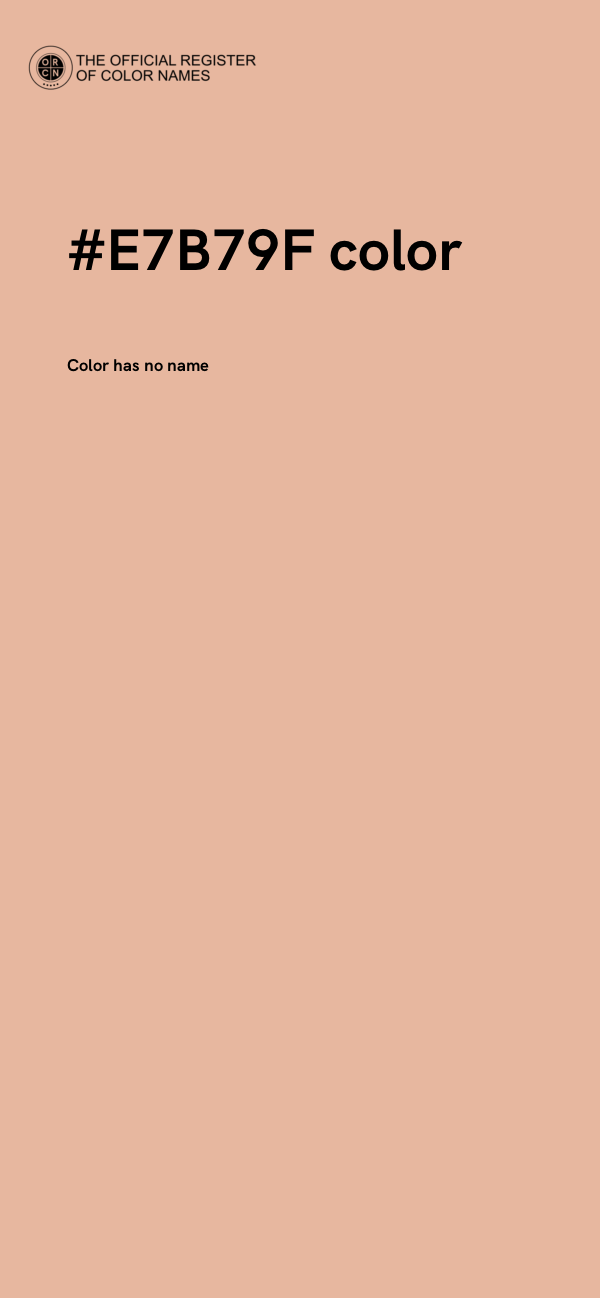 #E7B79F color image