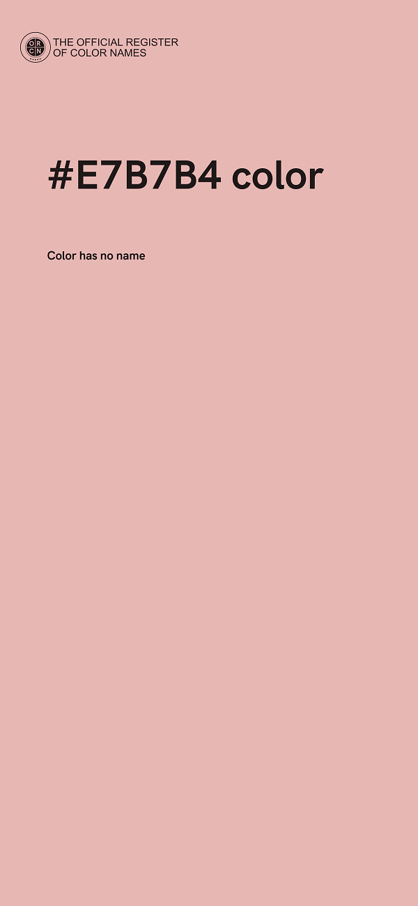 #E7B7B4 color image