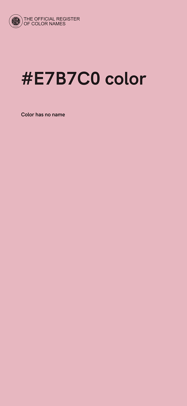 #E7B7C0 color image