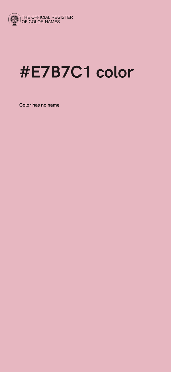#E7B7C1 color image