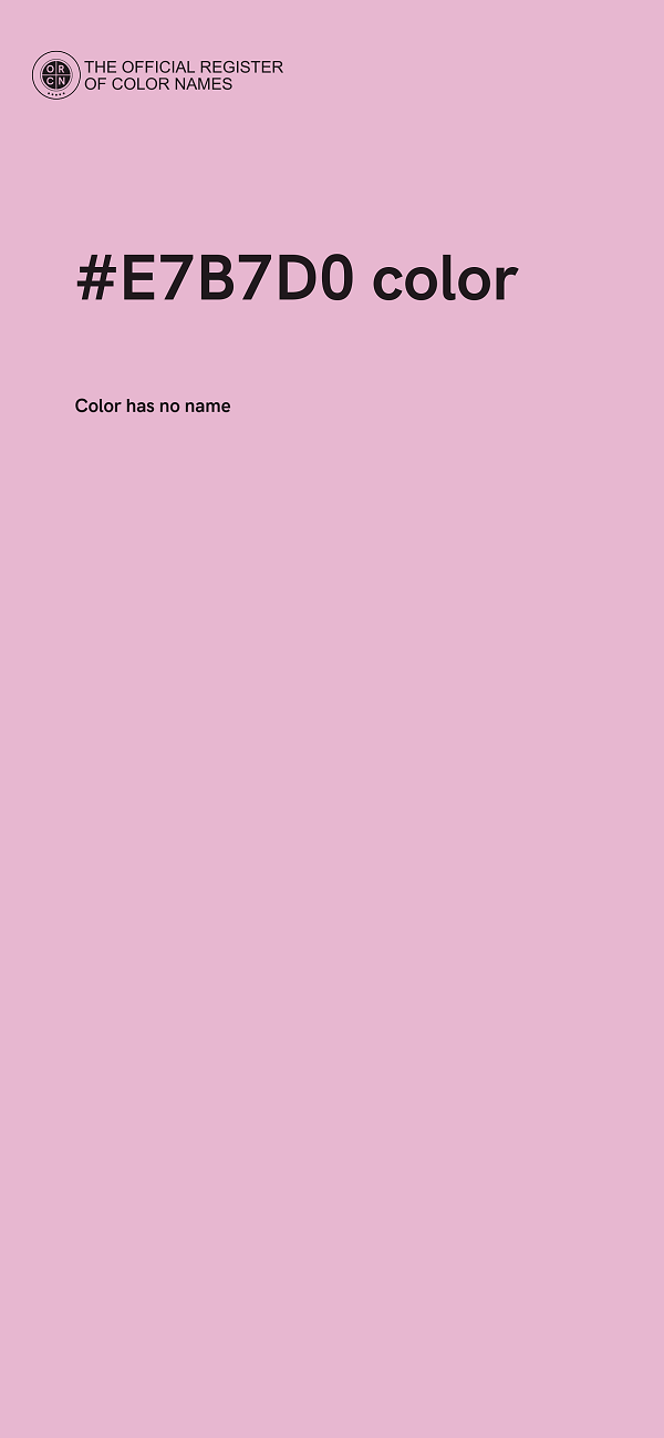 #E7B7D0 color image