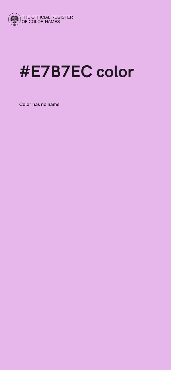#E7B7EC color image