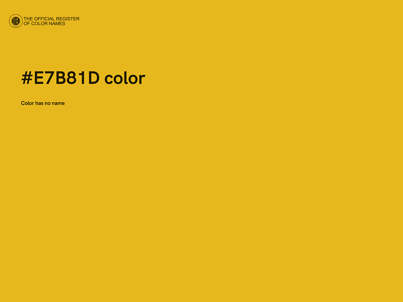 #E7B81D color image