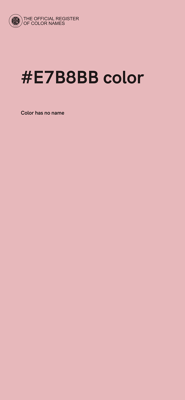 #E7B8BB color image