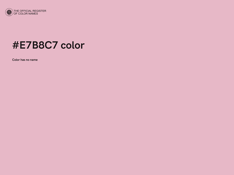 #E7B8C7 color image