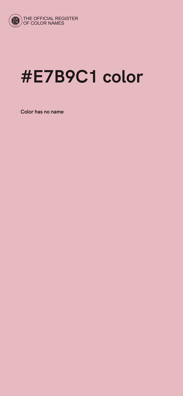 #E7B9C1 color image