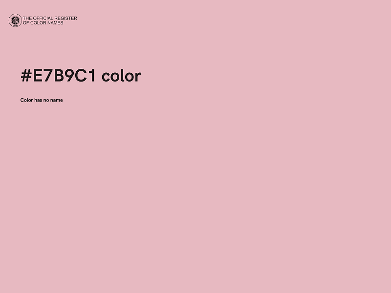 #E7B9C1 color image