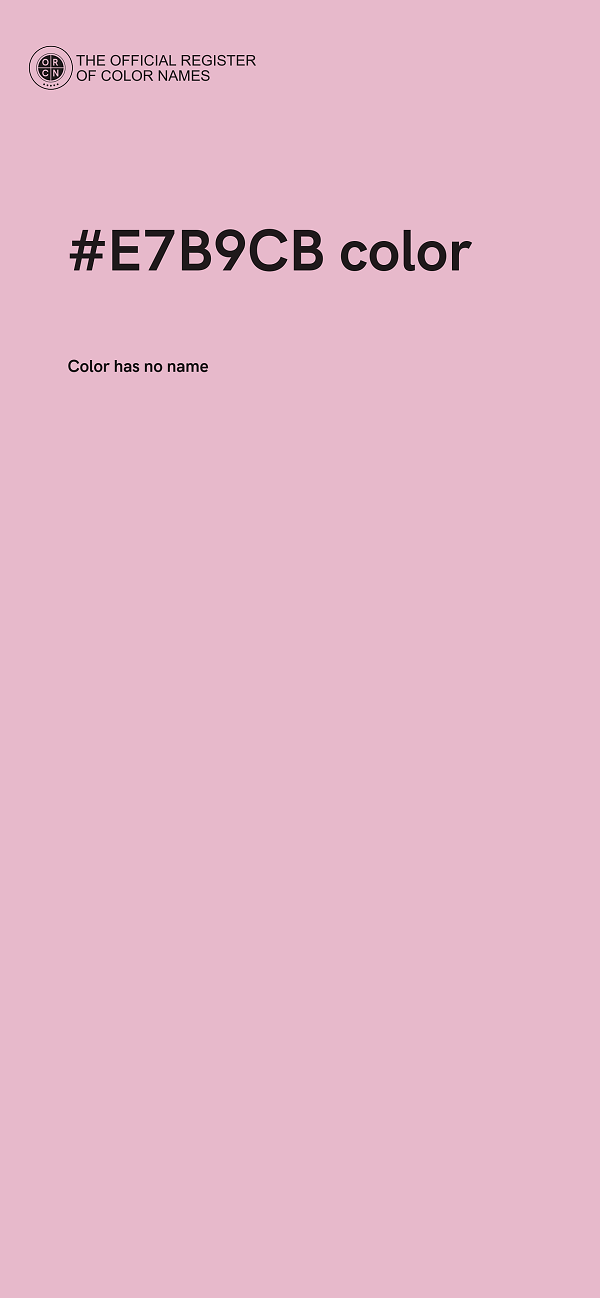 #E7B9CB color image