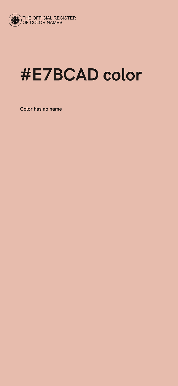#E7BCAD color image