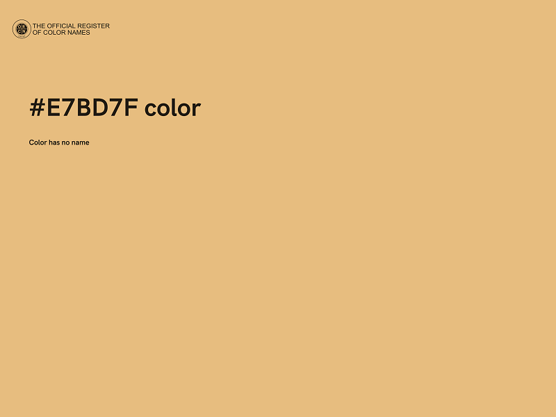 #E7BD7F color image