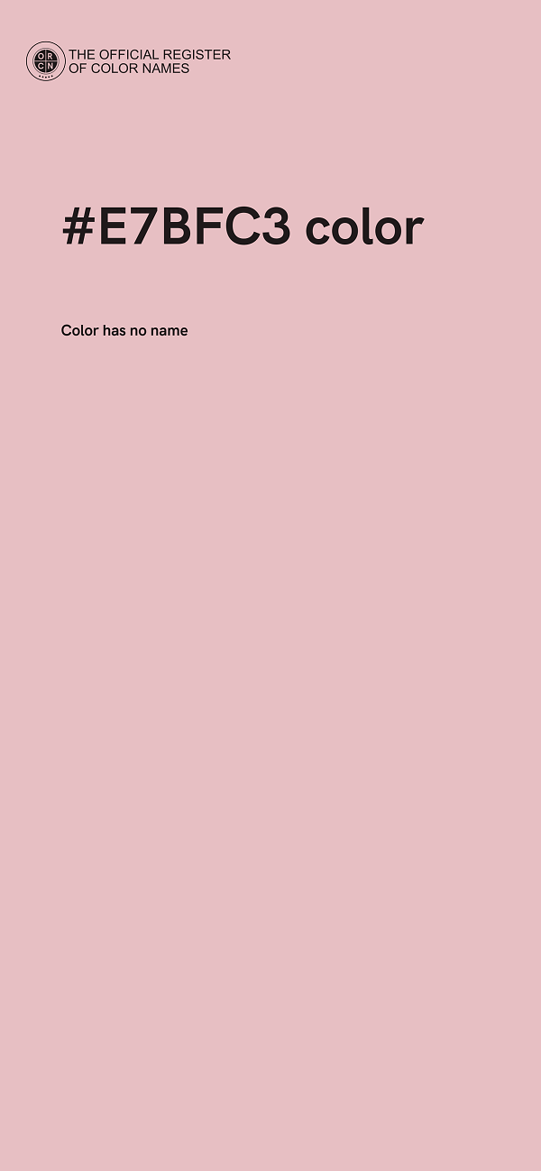 #E7BFC3 color image