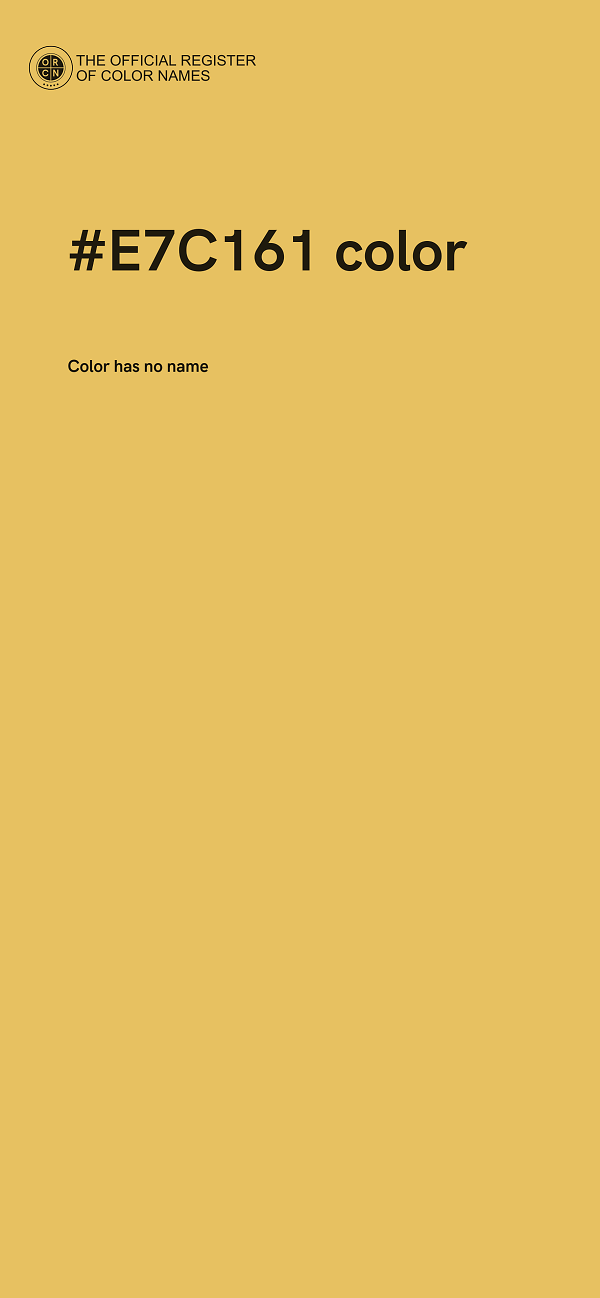 #E7C161 color image