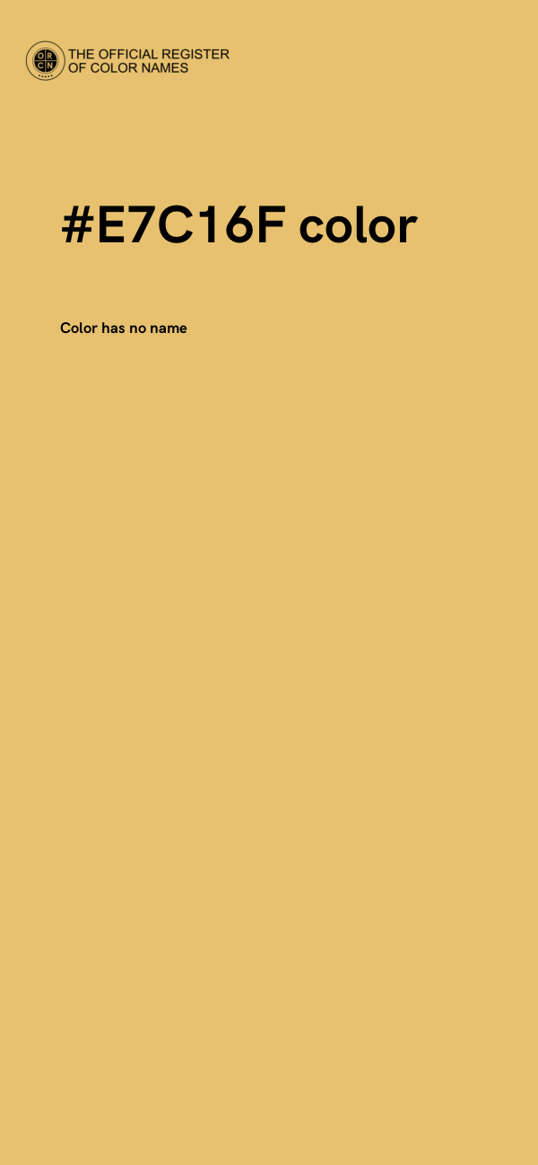 #E7C16F color image