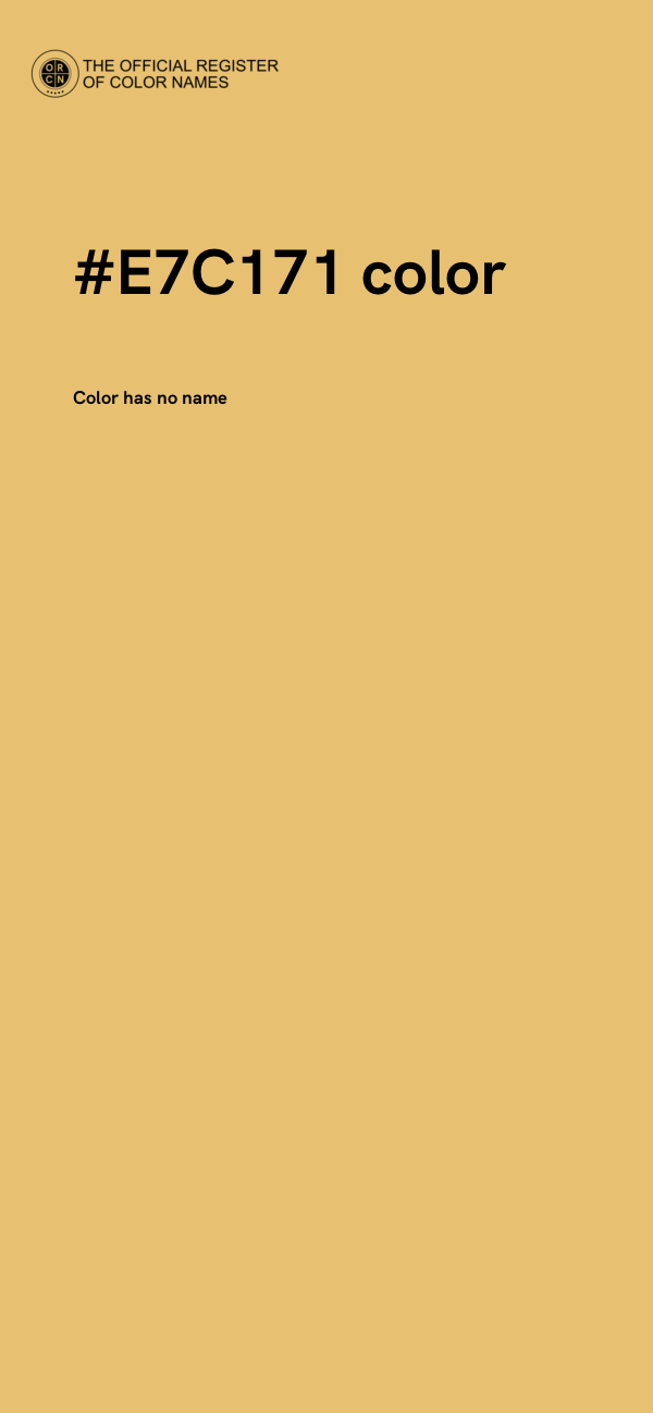 #E7C171 color image