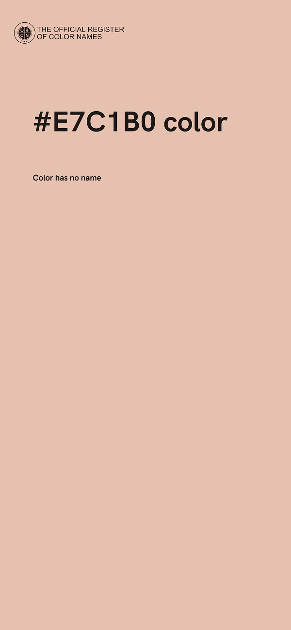 #E7C1B0 color image