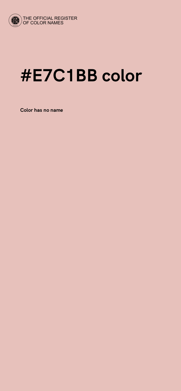 #E7C1BB color image
