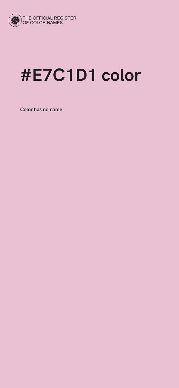 #E7C1D1 color image