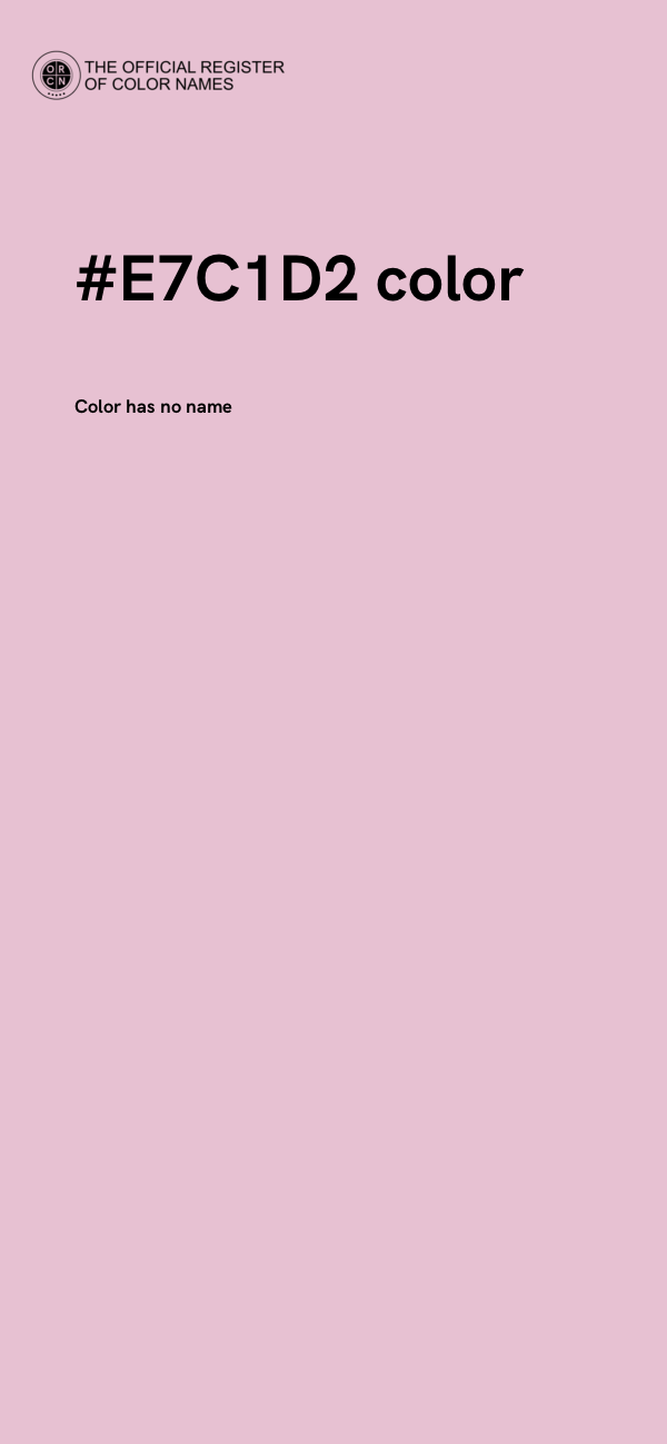 #E7C1D2 color image