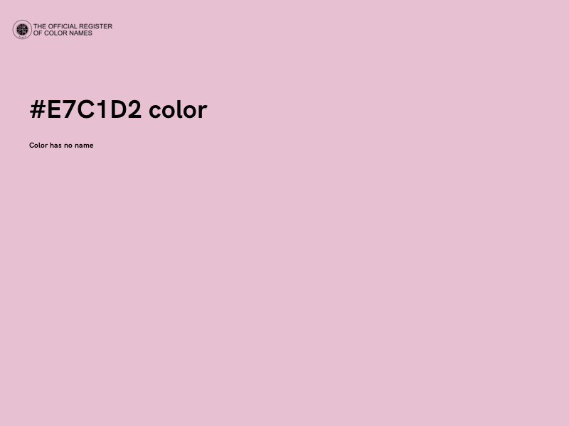 #E7C1D2 color image