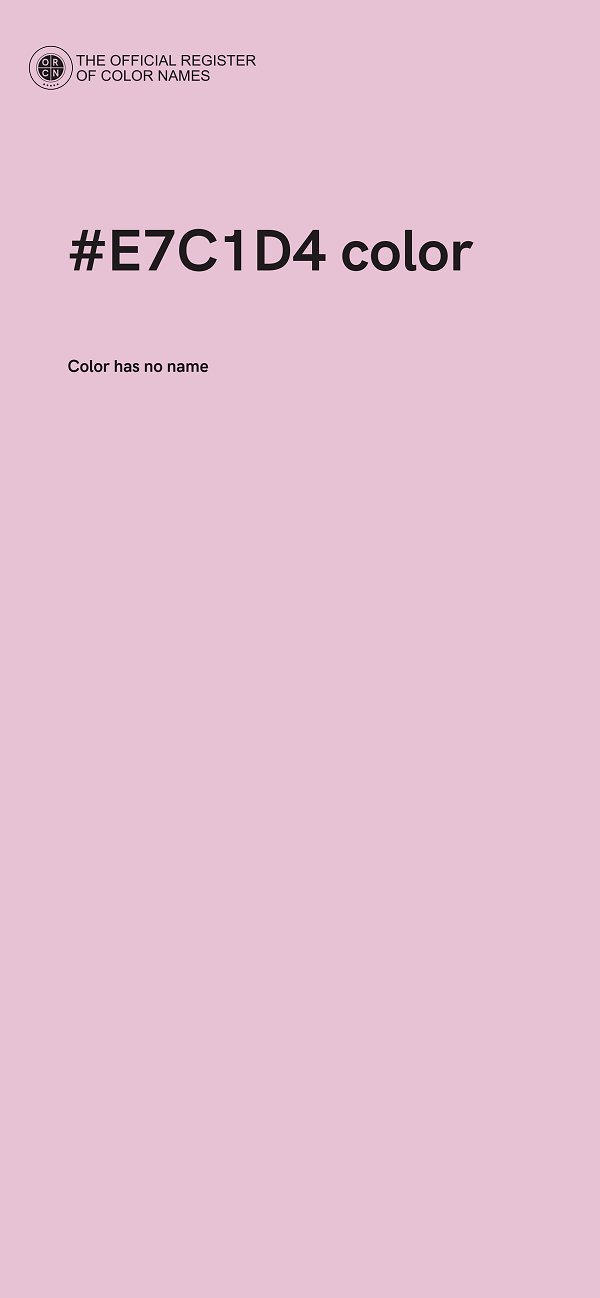 #E7C1D4 color image