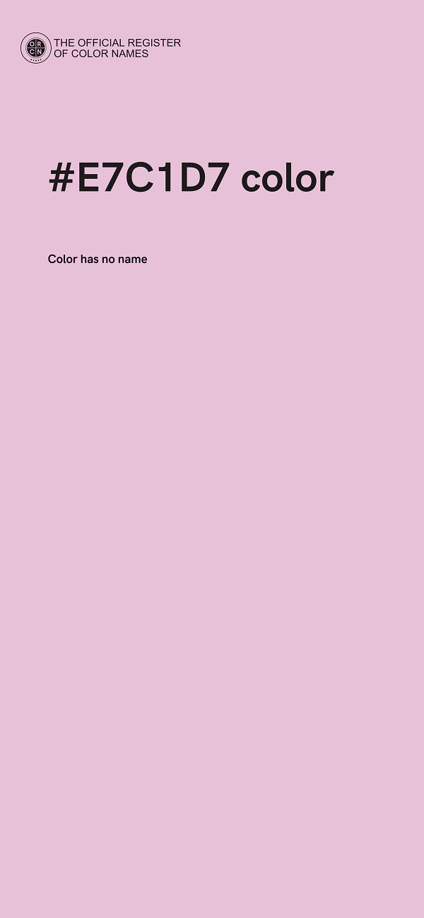 #E7C1D7 color image