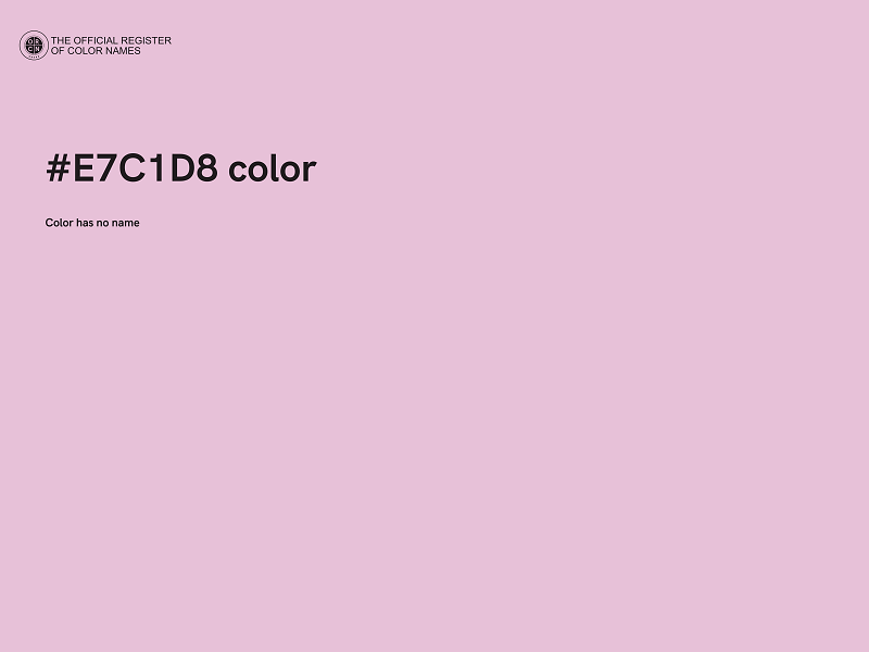 #E7C1D8 color image