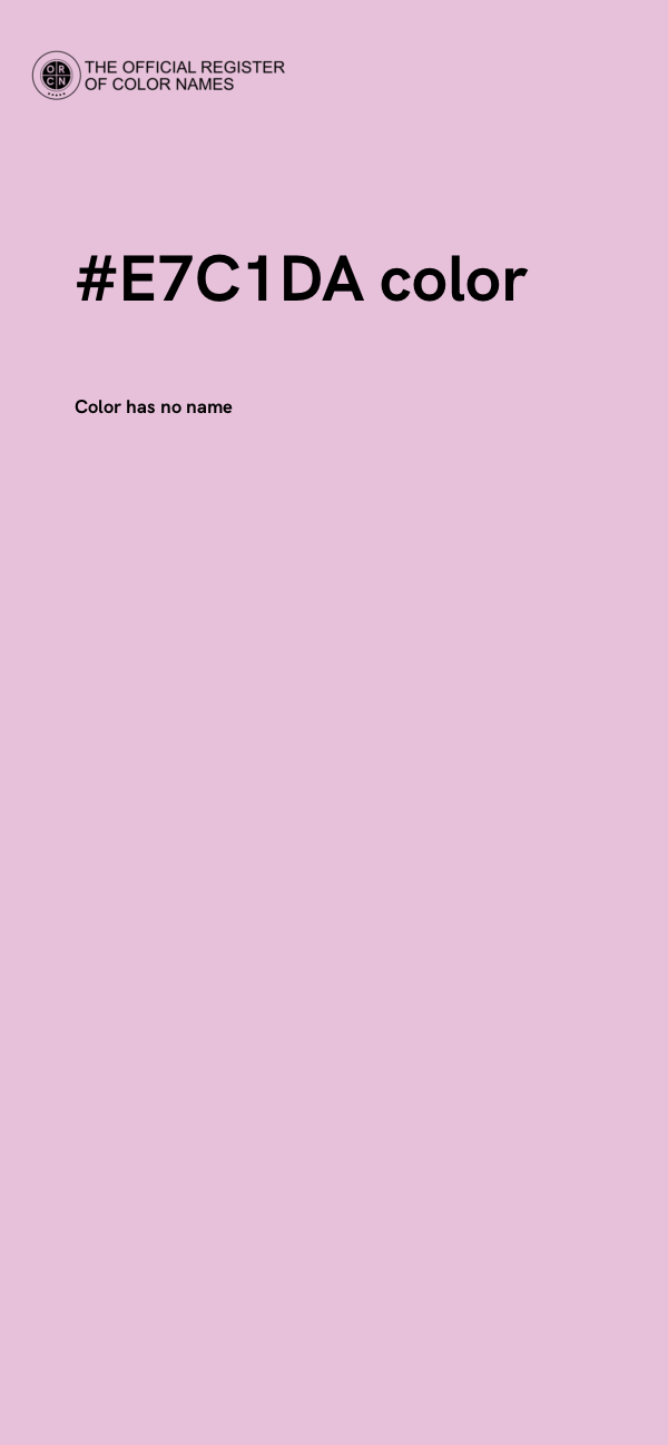 #E7C1DA color image