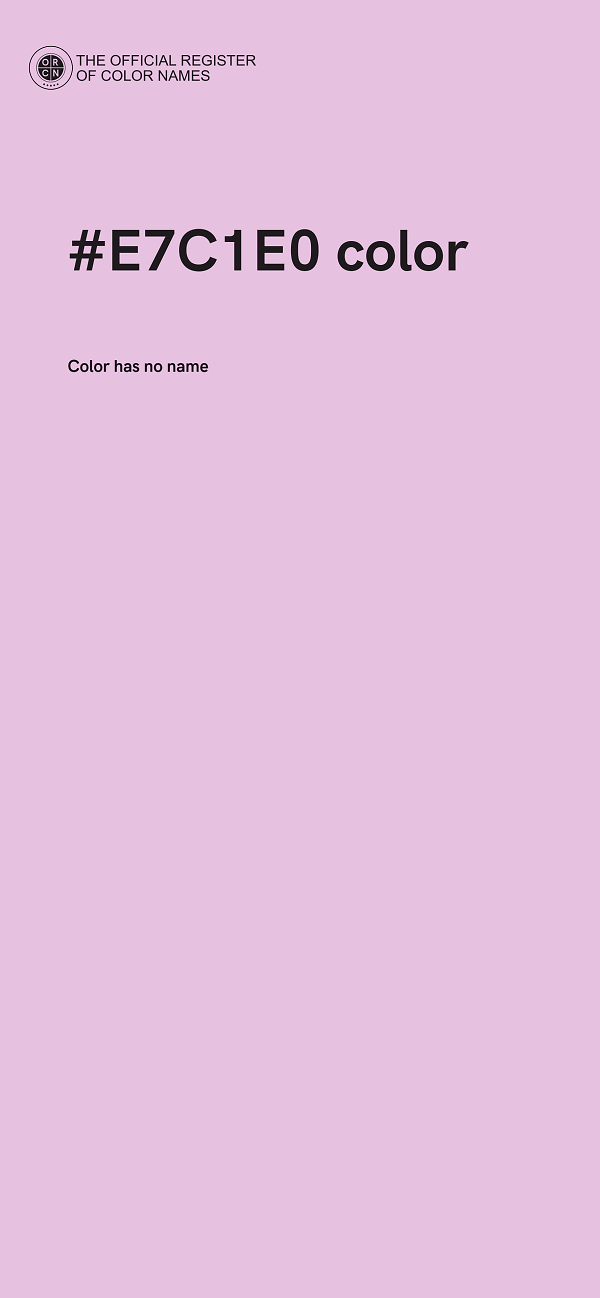 #E7C1E0 color image